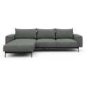 Divano con penisola chaise longue Arthon B2 - Bouclé 533 Ash Grey