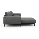 Divano con penisola chaise longue Arthon B2 - Bouclé 533 Ash Grey