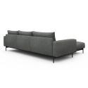 Divano con penisola chaise longue Arthon B2 - Bouclé 533 Ash Grey