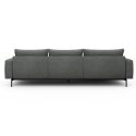 Divano con penisola chaise longue Arthon B2 - Bouclé 533 Ash Grey