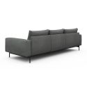 Divano con penisola chaise longue Arthon B2 - Bouclé 533 Ash Grey