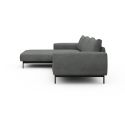 Divano con penisola chaise longue Arthon B2 - Bouclé 533 Ash Grey