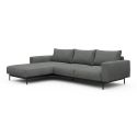 Divano con penisola chaise longue Arthon B2 - Bouclé 533 Ash Grey