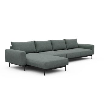 Divano con penisola chaise longue Arthon B3 - Carreno 770 Cielo Blue 2