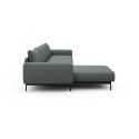 Divano con penisola chaise longue Arthon B3 - Carreno 770 Cielo Blue