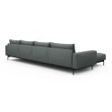 Divano con penisola chaise longue Arthon B3 - Carreno 770 Cielo Blue