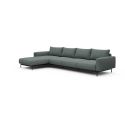 Divano con penisola chaise longue Arthon B3 - Carreno 770 Cielo Blue