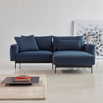 Divano con penisola chaise longue Arthon D1 - Cura 768 Oxford Blue 2