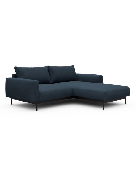 Divano con penisola chaise longue Arthon D1 - Cura 768 Oxford Blue