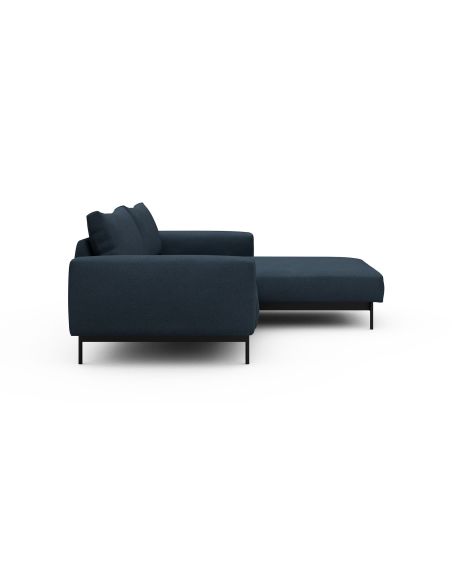 Divano con penisola chaise longue Arthon D1 - Cura 768 Oxford Blue