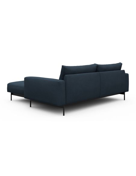 Divano con penisola chaise longue Arthon D1 - Cura 768 Oxford Blue