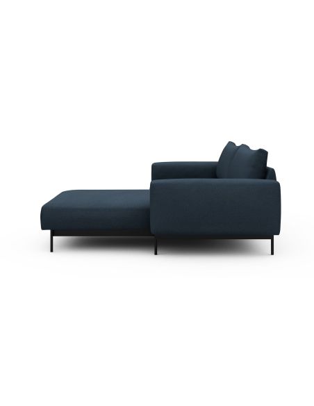 Divano con penisola chaise longue Arthon D1 - Cura 768 Oxford Blue