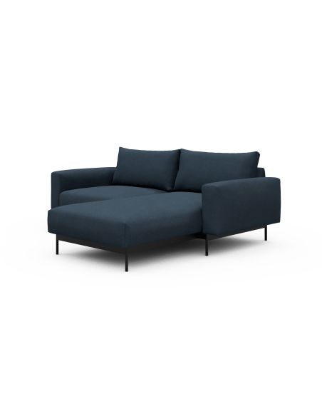 Divano con penisola chaise longue Arthon D1 - Cura 768 Oxford Blue