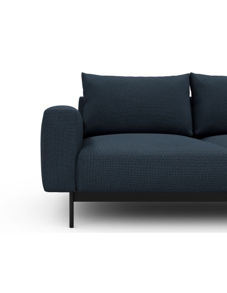 Divano con penisola chaise longue Arthon D1 - Cura 768 Oxford Blue