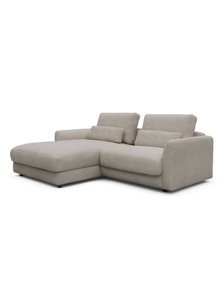 Divano con chaise longue Vivole 7.2 - Aivi 816 Lace Beige