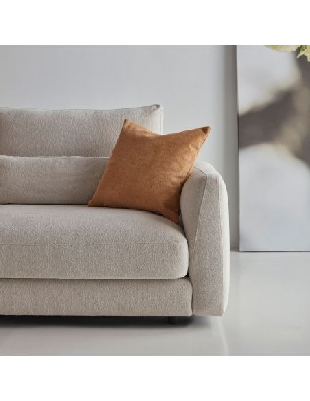 Divano con chaise longue Vivole 7.2 - Aivi 816 Lace Beige