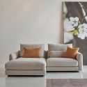 Divano con chaise longue Vivole 7.2 - Aivi 816 Lace Beige