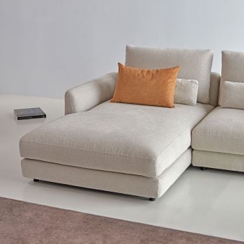 Divano con chaise longue Vivole 7.2 - Aivi 816 Lace Beige 2