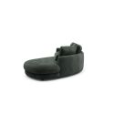 Divano moderno con penisola Vivole 2.5 - Smooth 814 Laural Green
