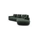 Divano moderno con penisola Vivole 2.5 - Smooth 814 Laural Green