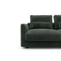 Divano moderno con penisola Vivole 2.5 - Smooth 814 Laural Green
