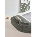 Divano moderno con penisola Vivole 2.5 - Smooth 814 Laural Green