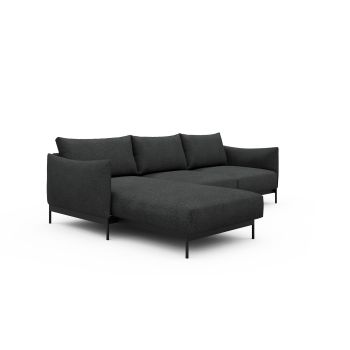 Divano con penisola Kayto B2 - Bouclé 529 Charcoal 2