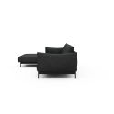 Divano con penisola Kayto B2 - Bouclé 529 Charcoal