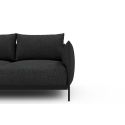 Divano con penisola Kayto B2 - Bouclé 529 Charcoal