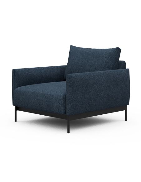 Poltrona da salotto Tokey - Bouclé 537 Blue