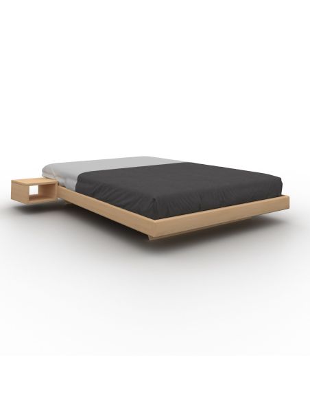 Letto in legno massello di faggio non trattato Soren