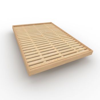 Letto in legno massello di faggio non trattato Soren 2