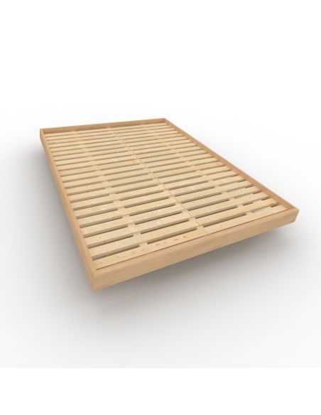 Letto in legno massello di faggio non trattato Soren