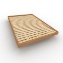 Letto in legno massello verniciato Soren Caramel
