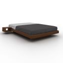 Letto in legno massello verniciato Soren Noce