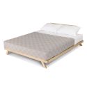 Letto in legno massello naturale o noce Alborg