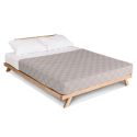 Letto in legno massello naturale o noce Alborg