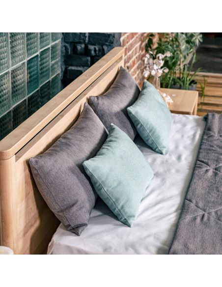 Letto in legno massello non trattato o verniciato Torben