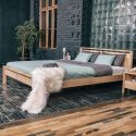 Letto in legno massello non trattato o verniciato Torben
