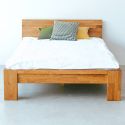 Letto in legno massello di rovere Oregon