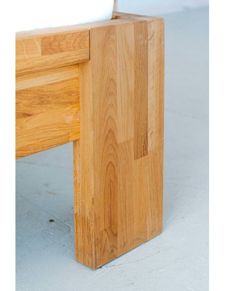 Letto in legno massello di rovere Oregon