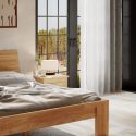 Letto in legno massello di rovere Oregon