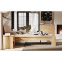 Letto in legno massello di rovere Oregon