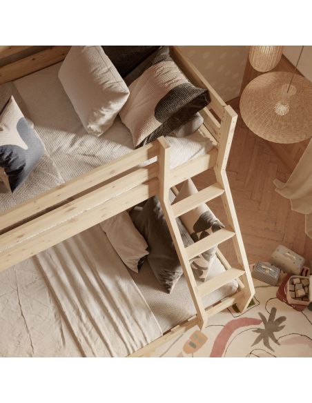 Letto a castello in legno massello di pino Florida Letto a castello in legno massello di pino Florida