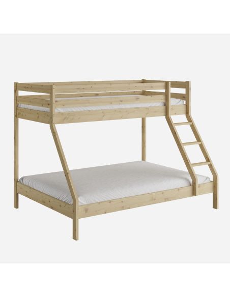 Letto a castello in legno massello di pino Florida