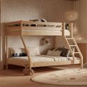 Letto a castello in legno massello di pino Florida