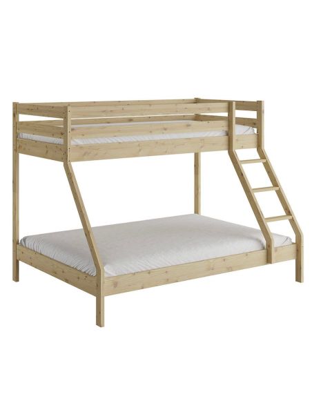 Letto a castello in legno massello di pino Florida