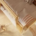 Letto a castello in legno massello di pino Texas