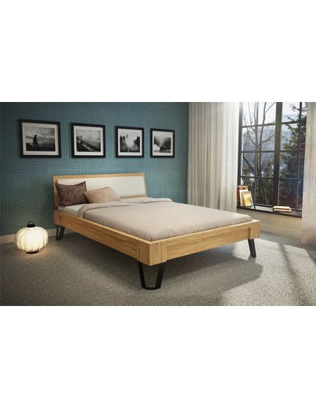 Letto in legno massello di rovere Illinois Letto in legno massello di rovere Illinois