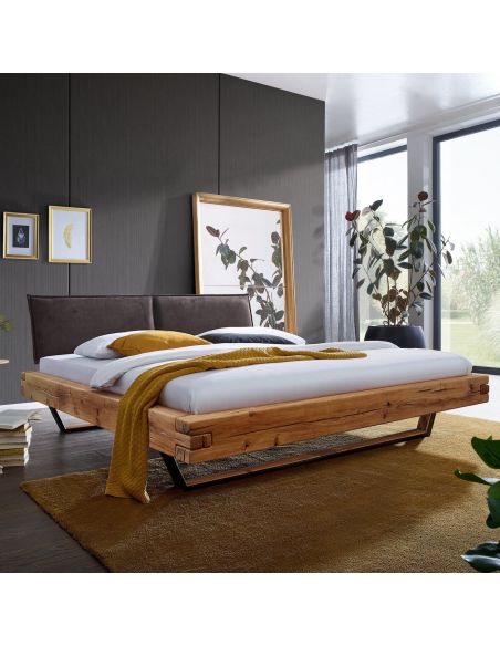 Letto in legno massello di rovere Dakota